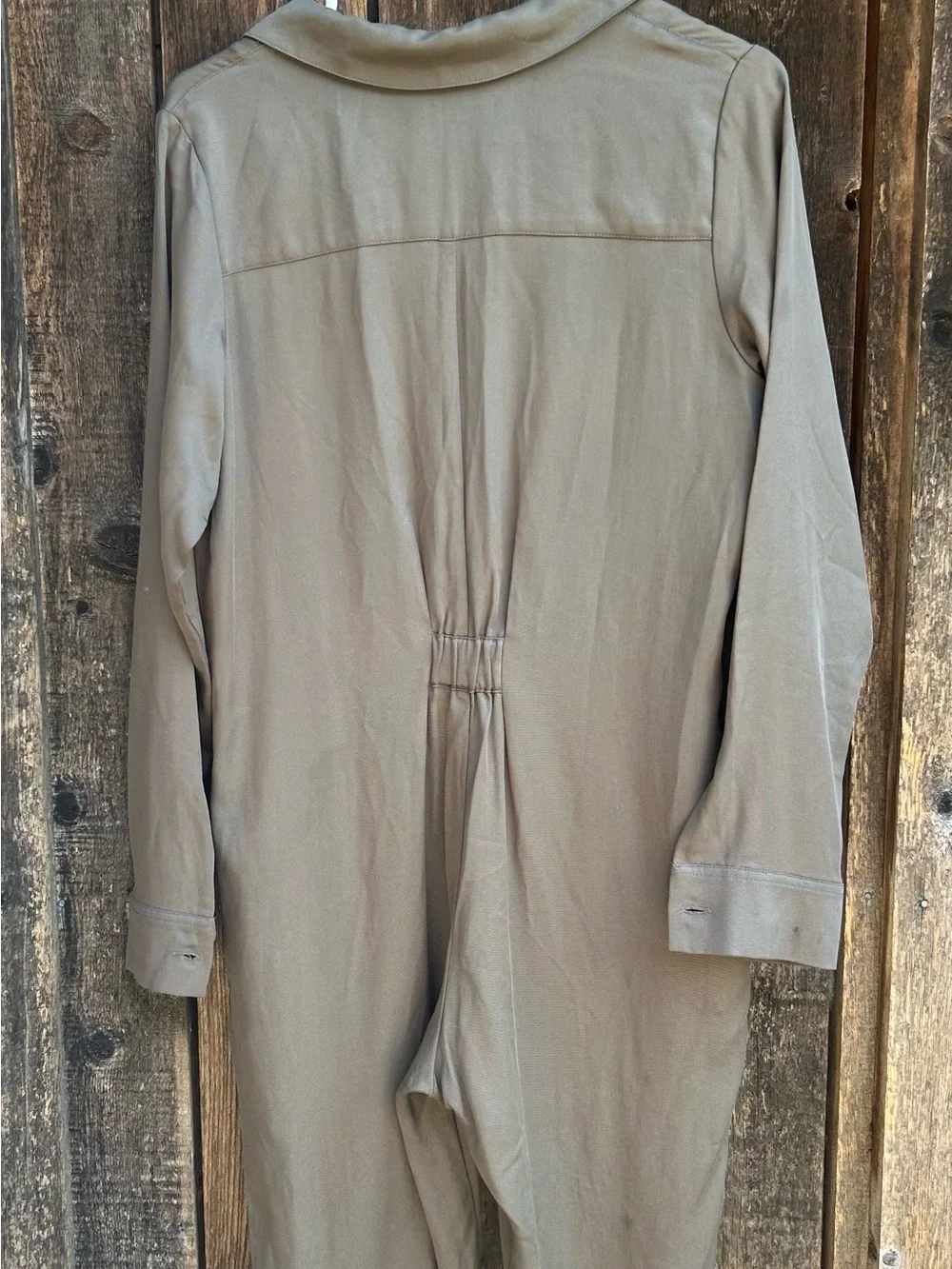 Smash + Tess Olive Green/Taupe Utility Jumpsuit - Picture 4 of 5